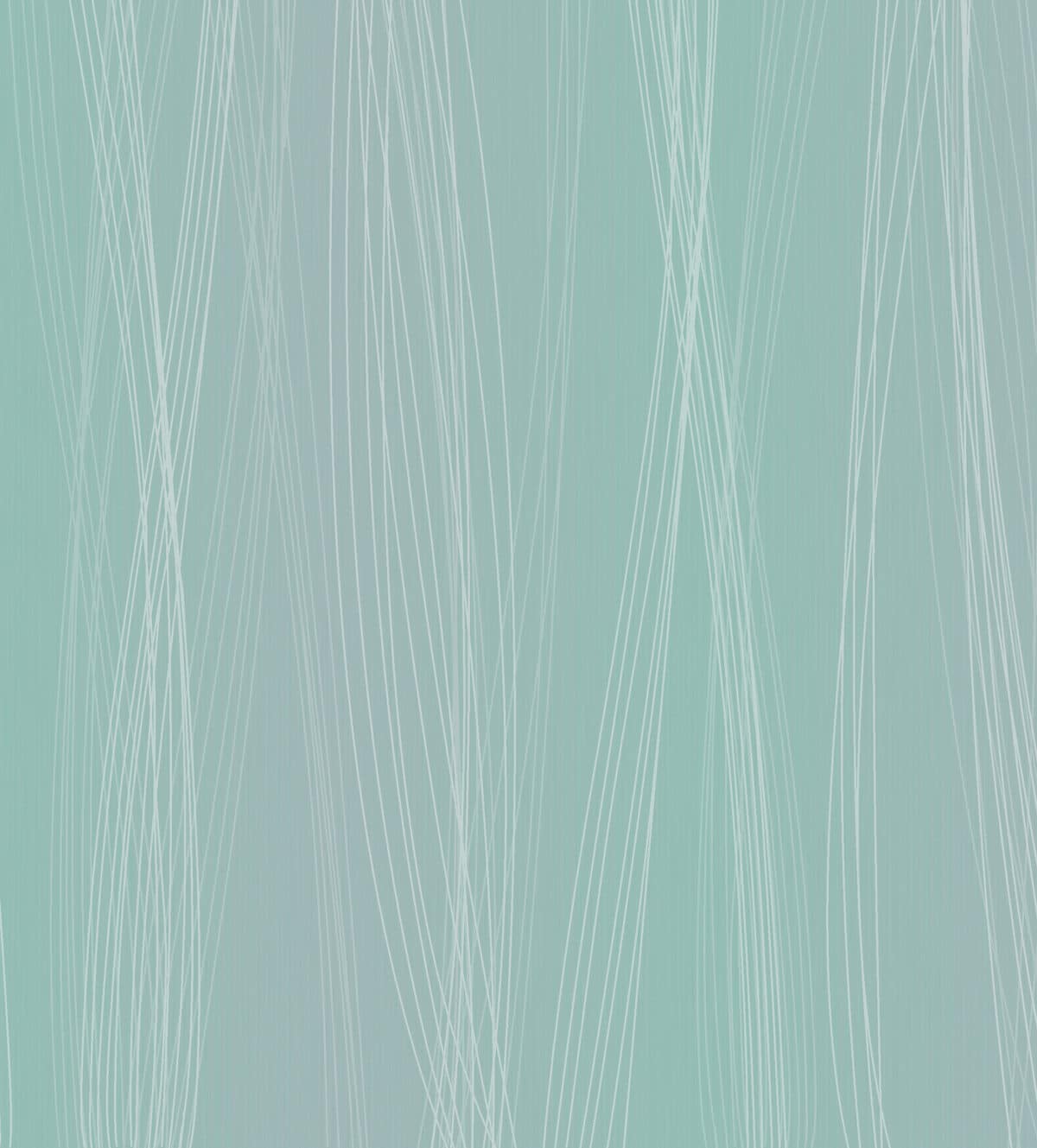 Abstract image with overlapping white lines on a turquoise background, creating a sense of motion and fluidity, resembling modern digital art.